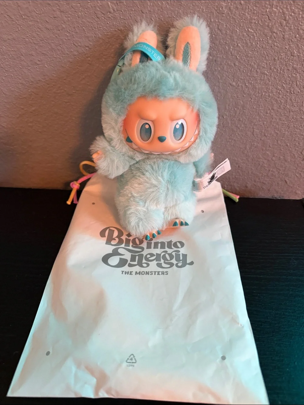 Big into Energy Plush - Tye Dye Aqua